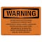 Signmission OSHA Sign, Do Not Delay Action When Chemicals Contact, 7in X 5in Decal, 5" W, 7" L, Landscape OS-WS-D-57-L-12056 - alternate 1